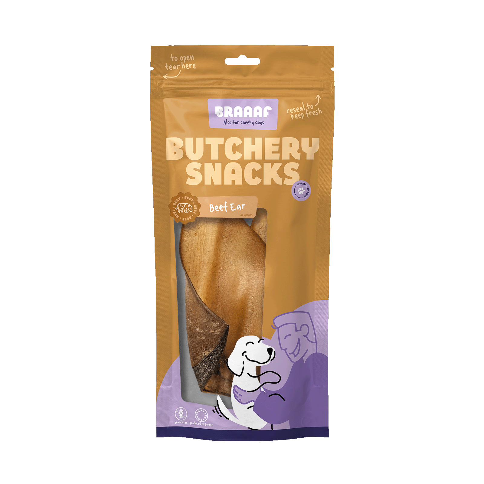 Braaaf Butchery Snacks Runderoor 2 stuks