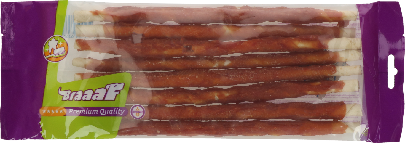 Braaaf Rawhide Twister Eend (8 st.) - 25 cm