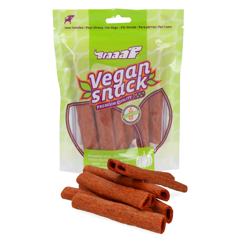 Braaaf Vegan Snack Pompoen Stick - 12 cm