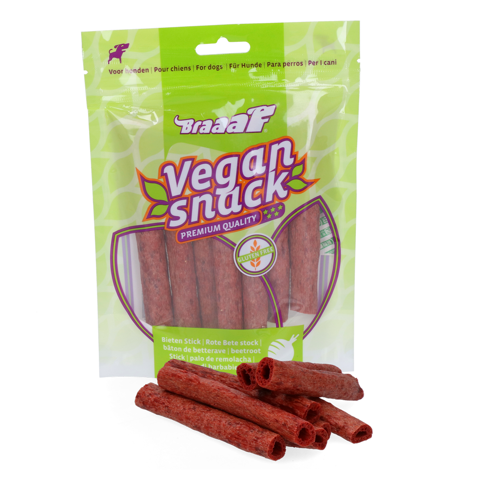 Braaaf Vegan Snack Rode Biet Stick - 12 cm