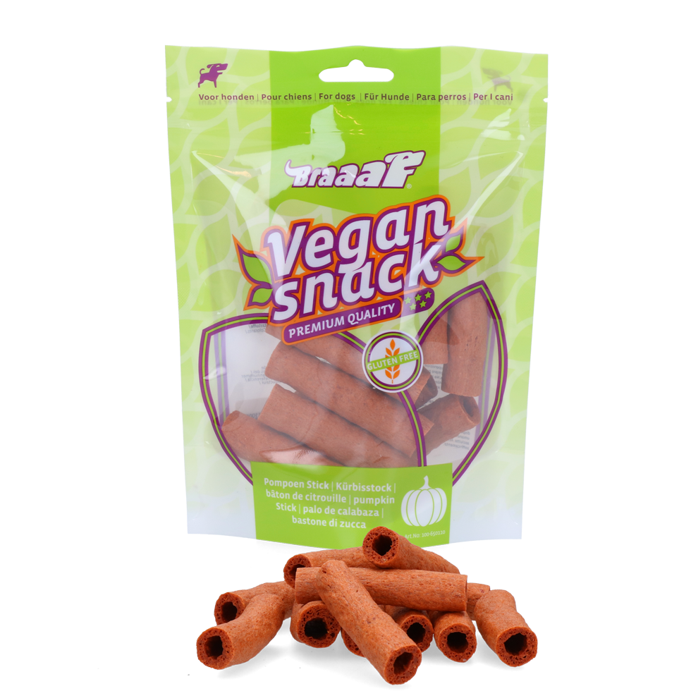 Braaaf Vegan Snack Pompoen Stick - 6 cm