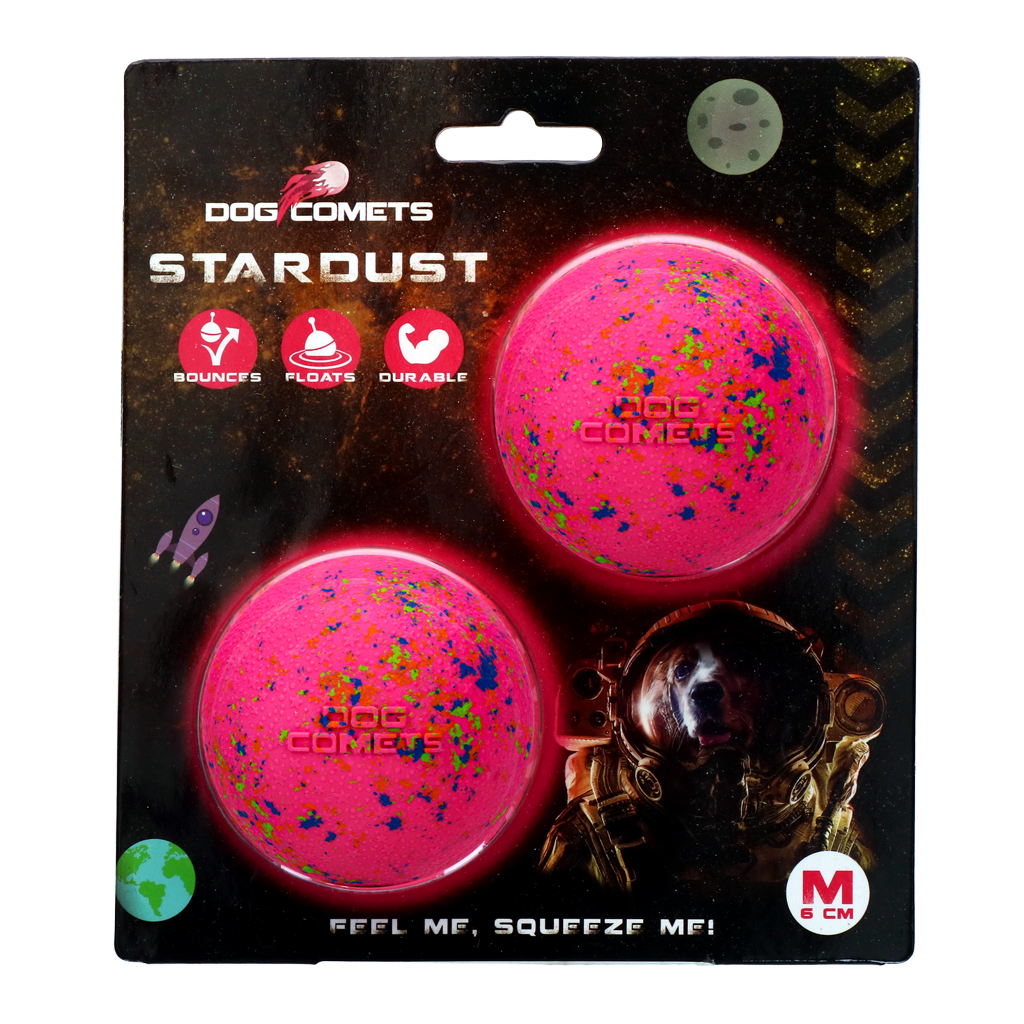 Dog Comets Stardust Roze M (2-Pack)
