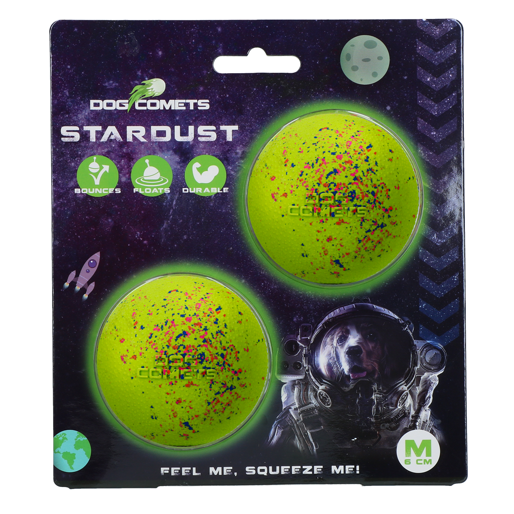 Dog Comets Stardust Groen M (2-Pack)