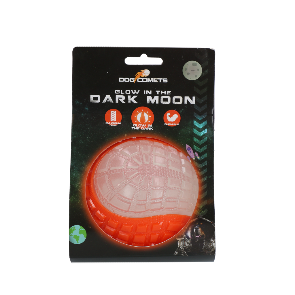 Dog Comets Glow In The Dark Moon Bal L Oranje
