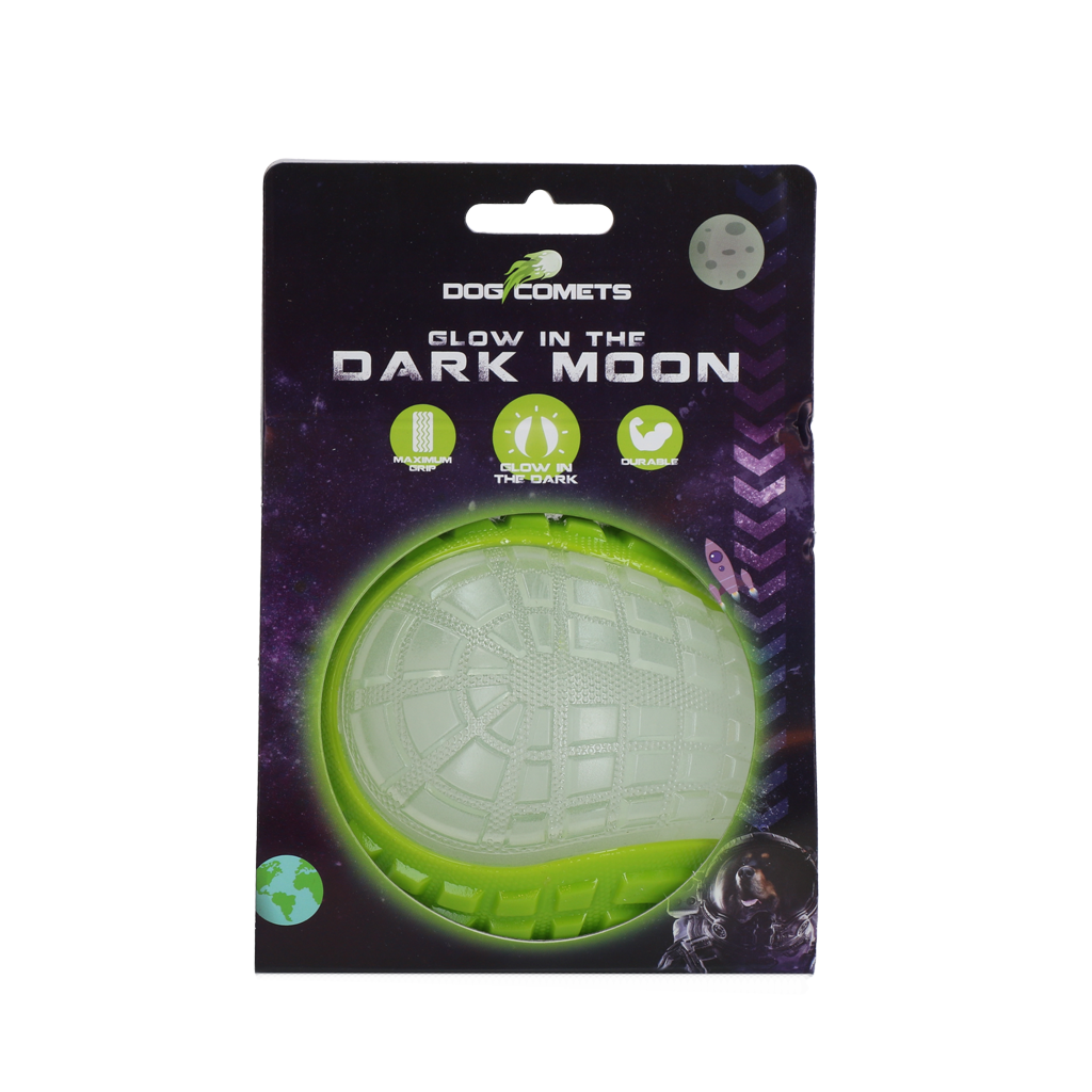 Dog Comets Glow In The Dark Moon Bal L Groen