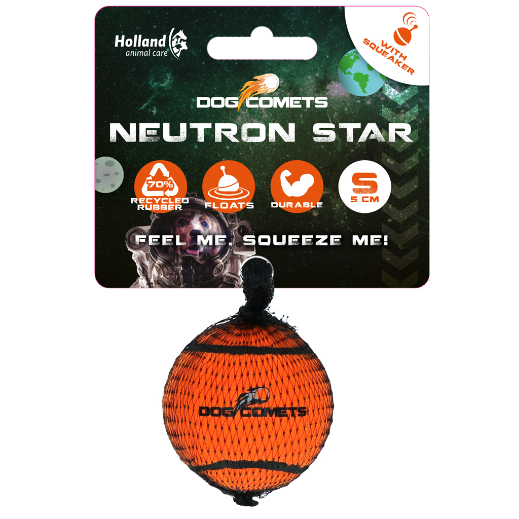 Dog Comets Tennisbal Met Pieper Neutron Star S Oranje