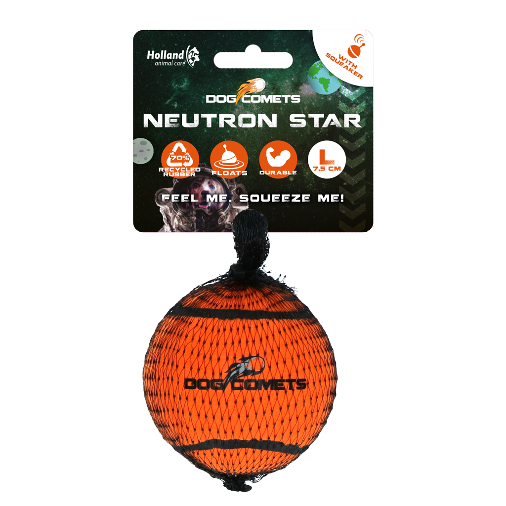 Dog Comets Tennisbal Met Pieper Neutron Star L Oranje