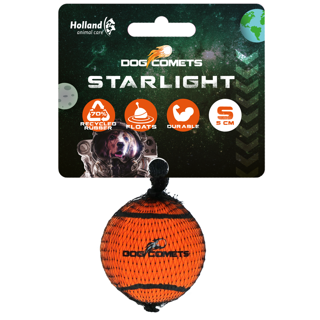 Dog Comets Tennisbal Starlight S Oranje