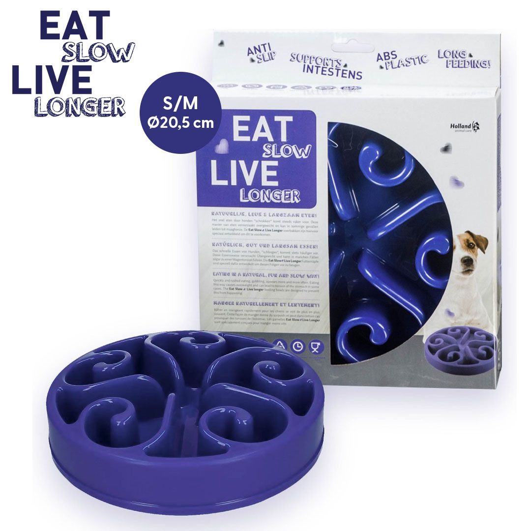 Eat Slow Live Longer Original Blauw S