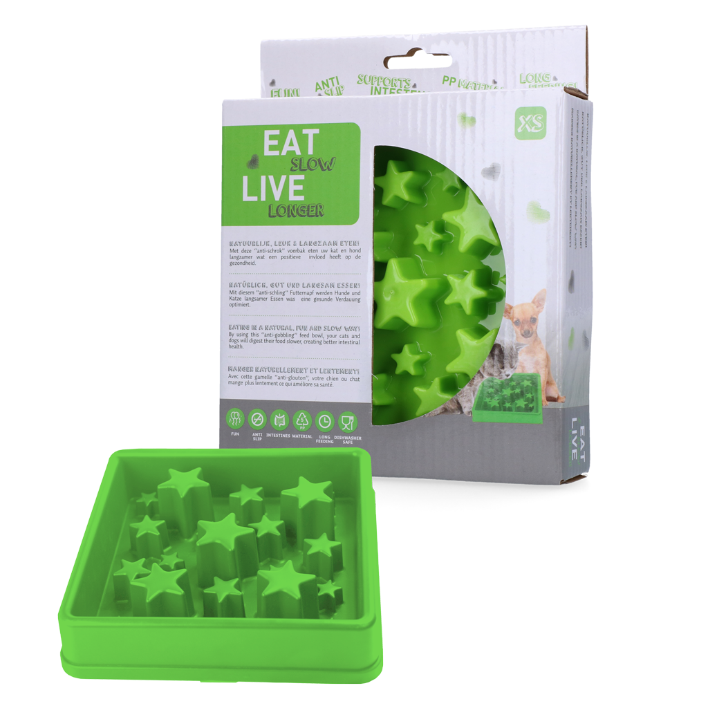 Eat Slow Live Longer Star Groen XS