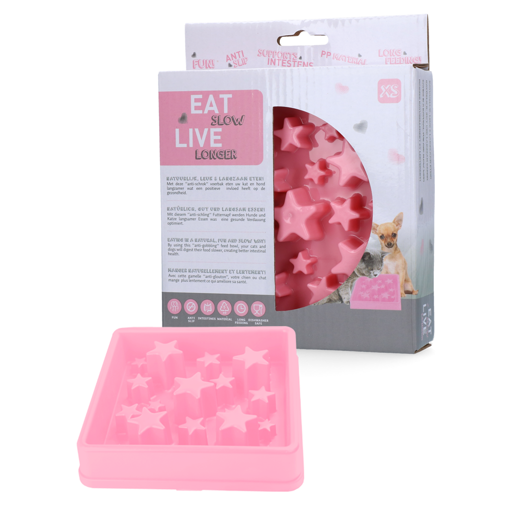 Eat Slow Live Longer Star Roze XS