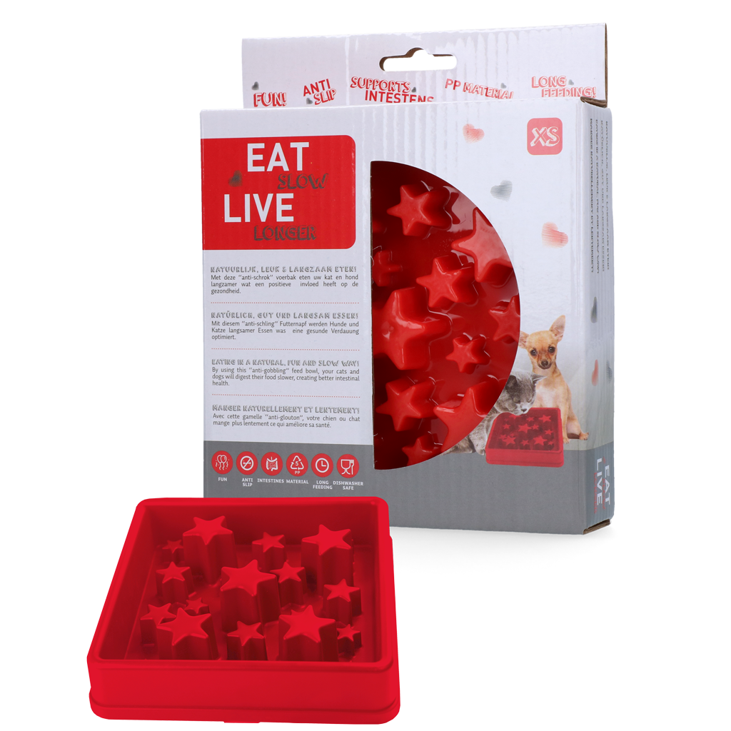 Eat Slow Live Longer Star Rood XS