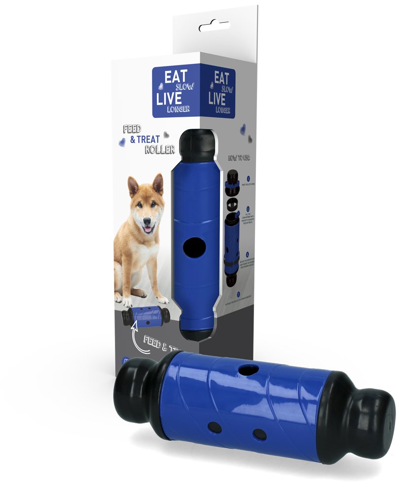 Eat Slow Live Longer Feed & Treat Roller Blauw L