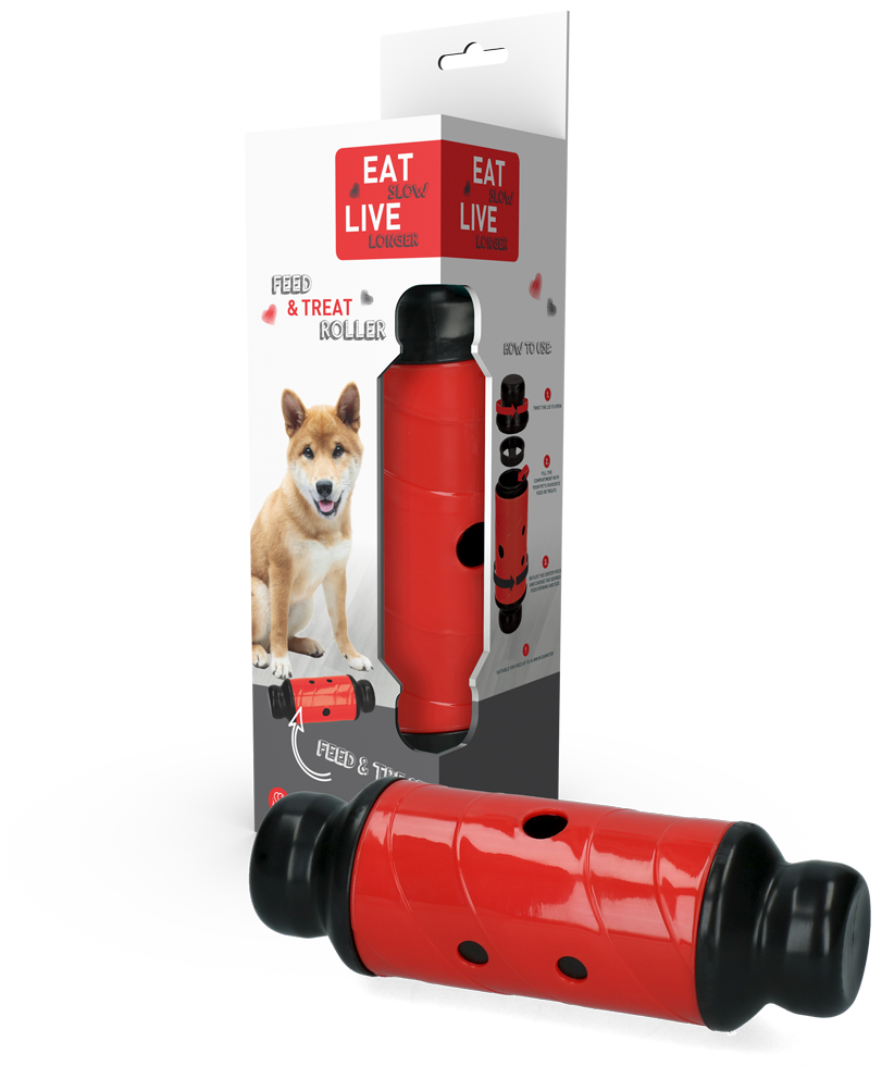 Eat Slow Live Longer Feed & Treat Roller Rood L