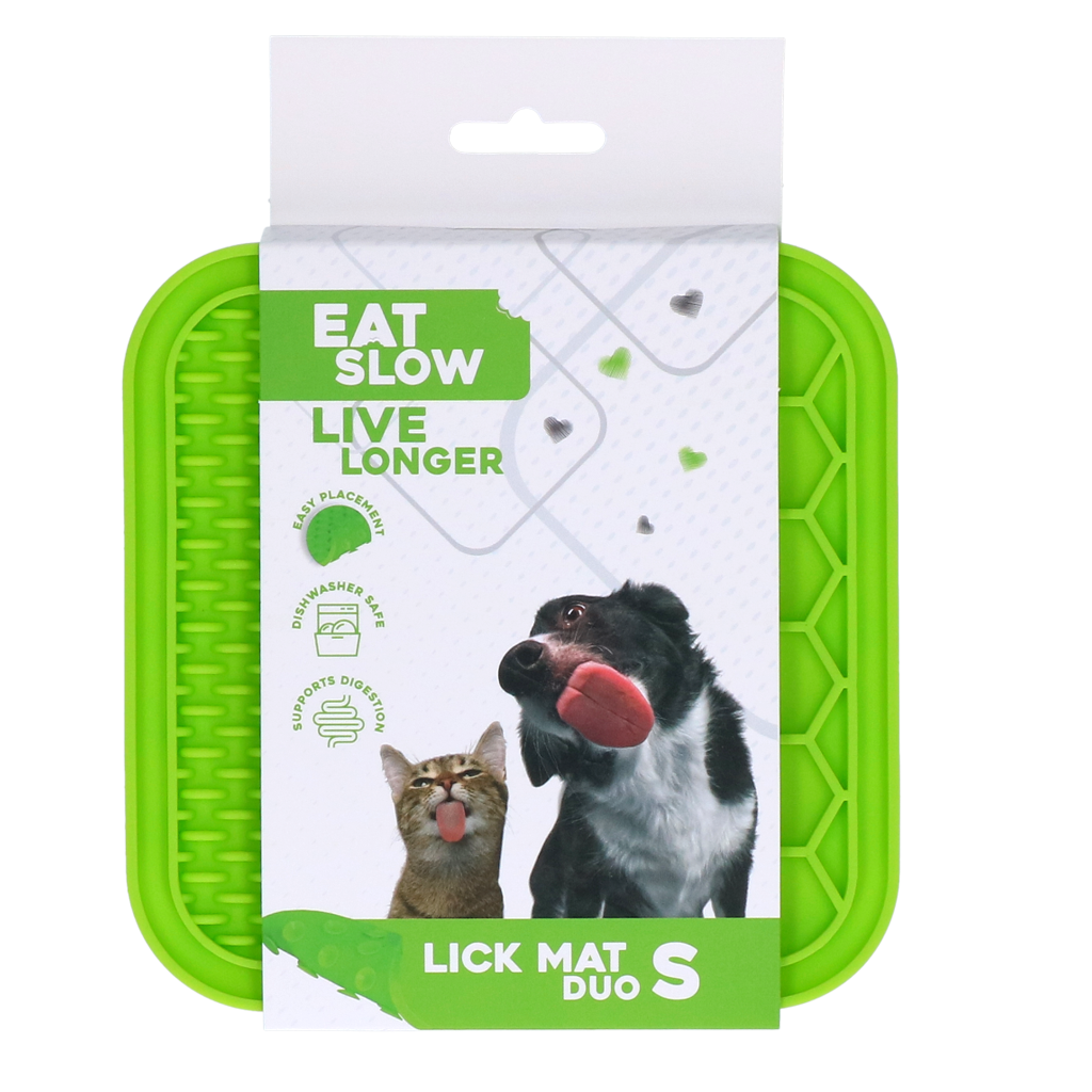 Eat Slow Live Longer Lick Mat Duo S Groen