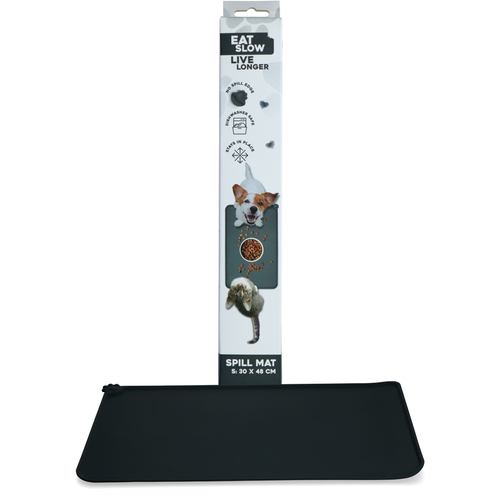 Eat Slow Live Longer Spill Mat S Grijs