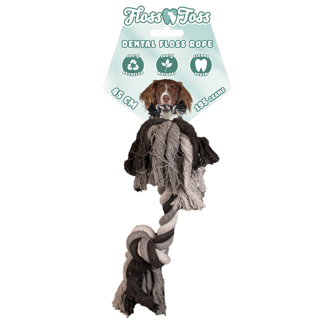 Floss Toss Dental Rope 2 Knot - 45 cm