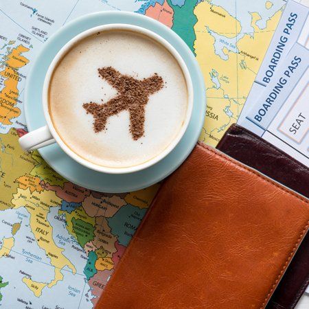 Passport — Cup of Coffee and Map in Washington, D.C.