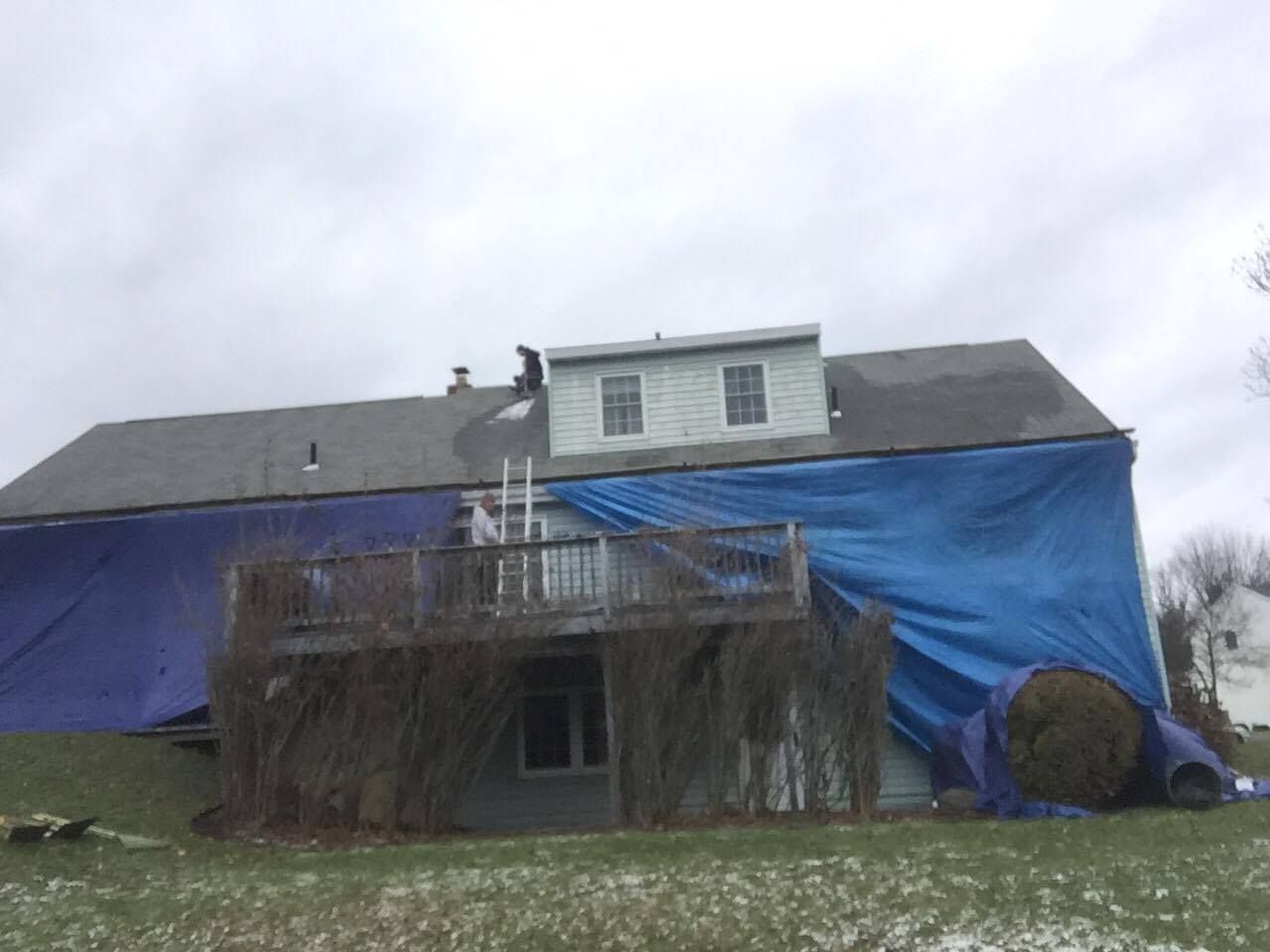 Roof Repair Before — Endwell, NY — Robert Laman Jr Construction