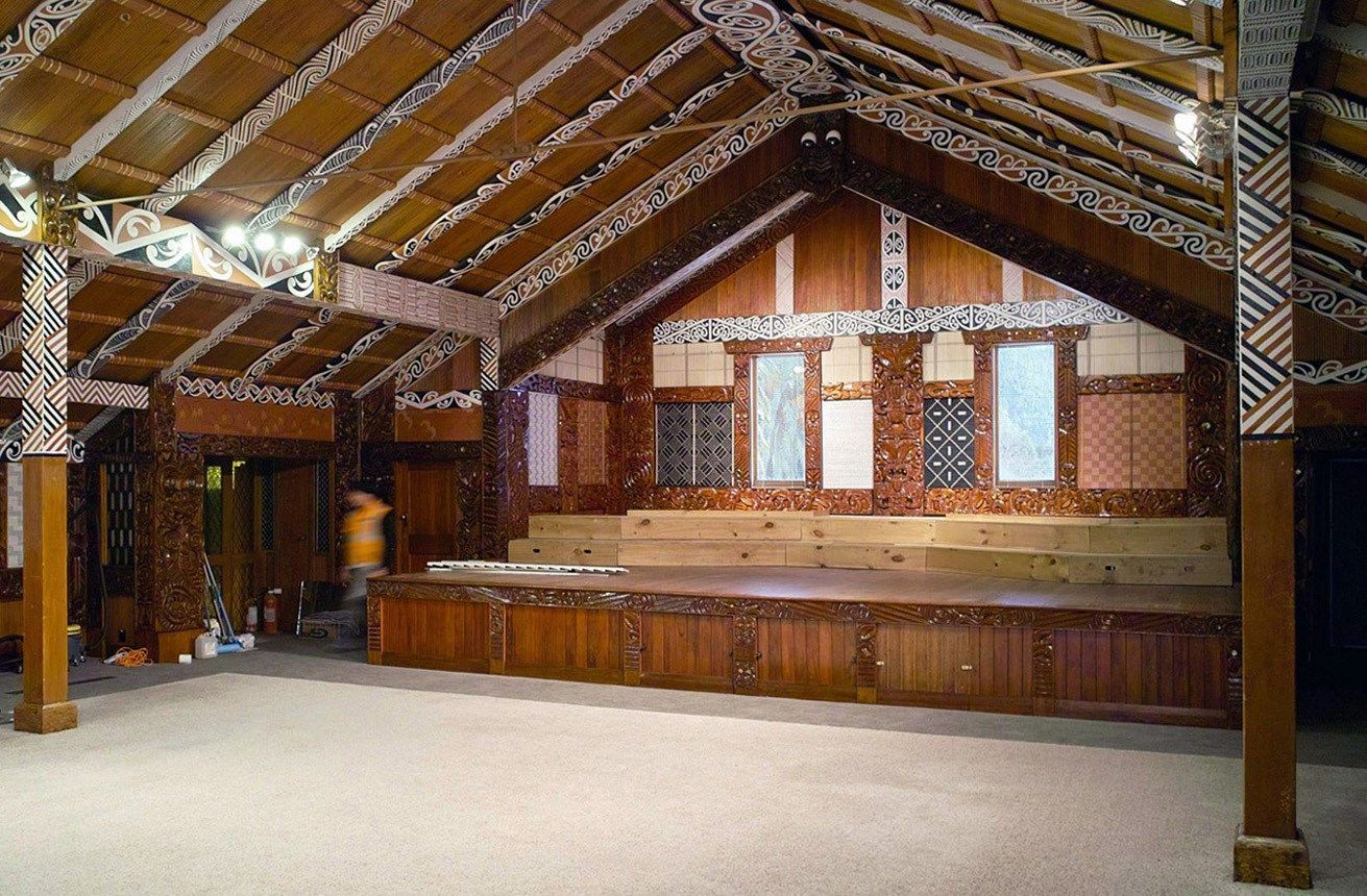 The wharenui at Turangawaewae Marae