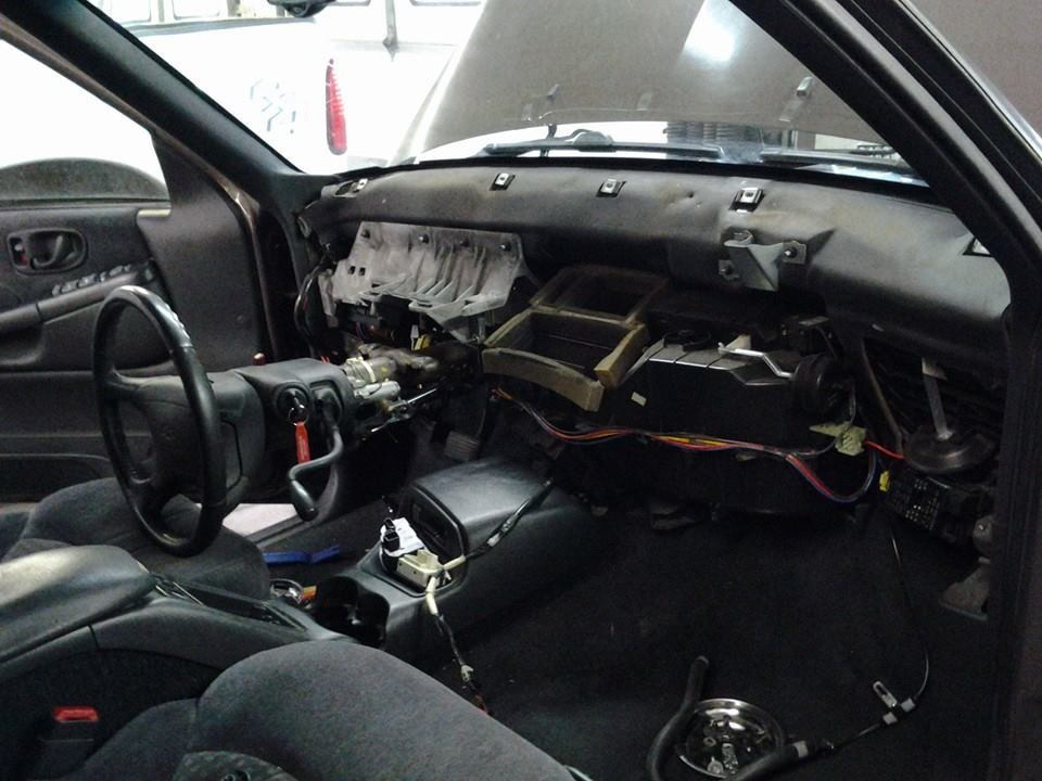Interior of a Vehicle with the Dashboard Removed | Bachman Auto Service & Repair