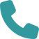 A blue telephone icon on a white background.