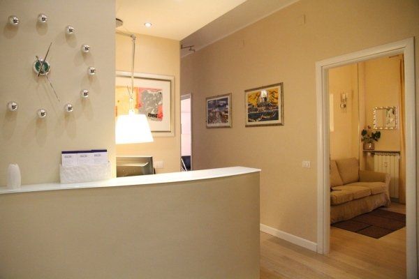 reception del centro medico