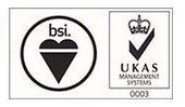 BSI and UKAS logos