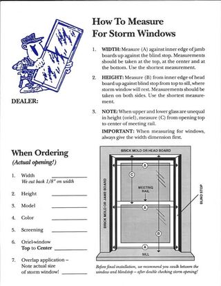 Measure a Storm Window - Custom Storm Windows and Doors - Des Moines, IA