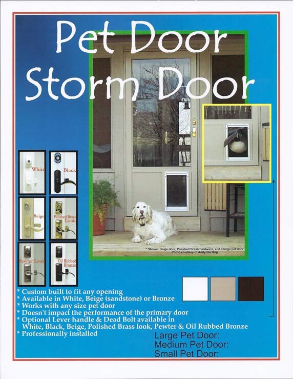 Pet Storm Door - Custom Storm Windows and Doors - Des Moines, IA