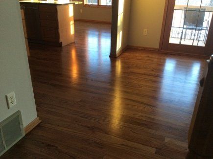Hallway With Hardwood Flooring - Altoona, WI - Dreamhouse Interiors