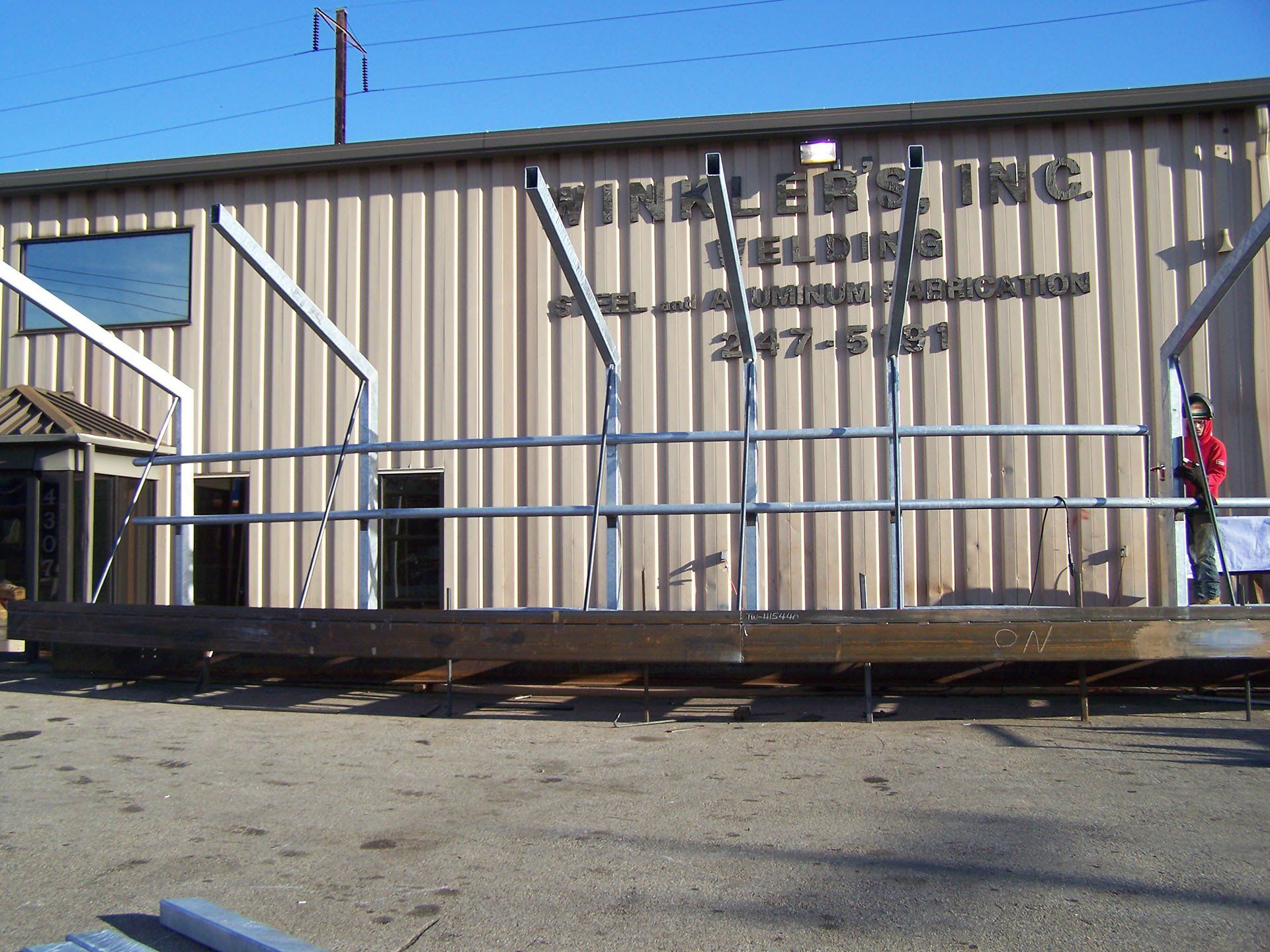Steel Frame for Barrier — Baltimore, MD — Winkler's Inc