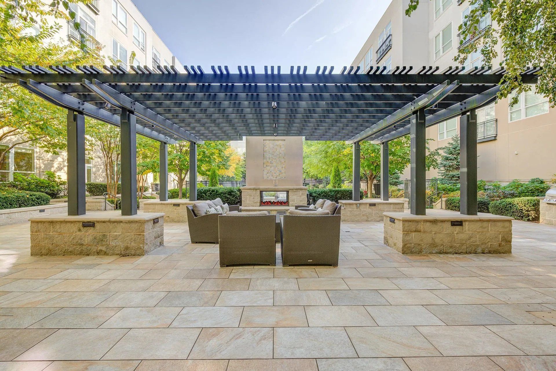 Steel Pergola — Baltimore, MD — Winkler's Inc