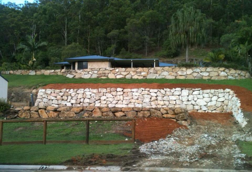 Retaining Wall Around Home — Retaining Wall Builders in Northern Rivers, NSW
