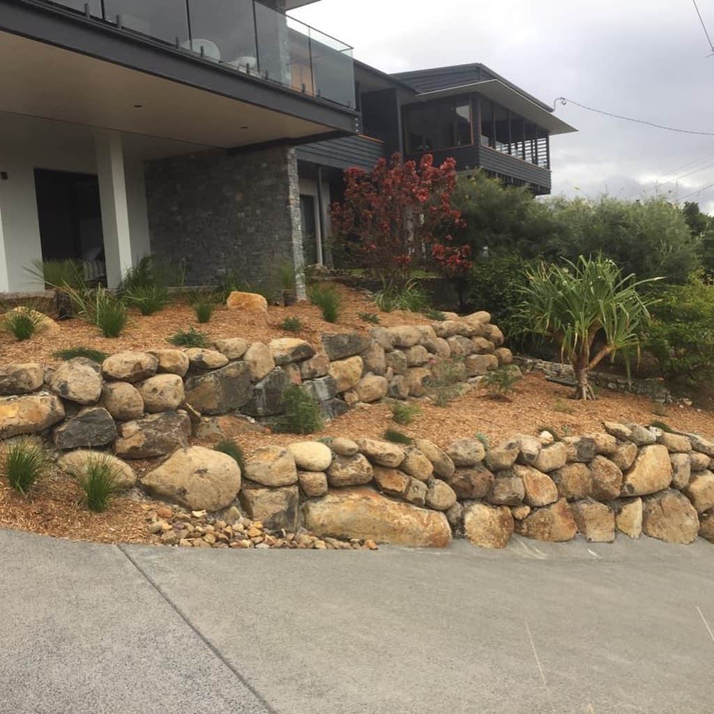 Two Layer Rock Walls — Retaining Wall Builders in Northern Rivers, NSW