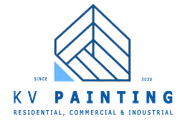 A logo for kv painting residential commercial and industrial