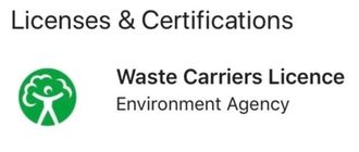 Licenses and certifications, Waste carrier license
