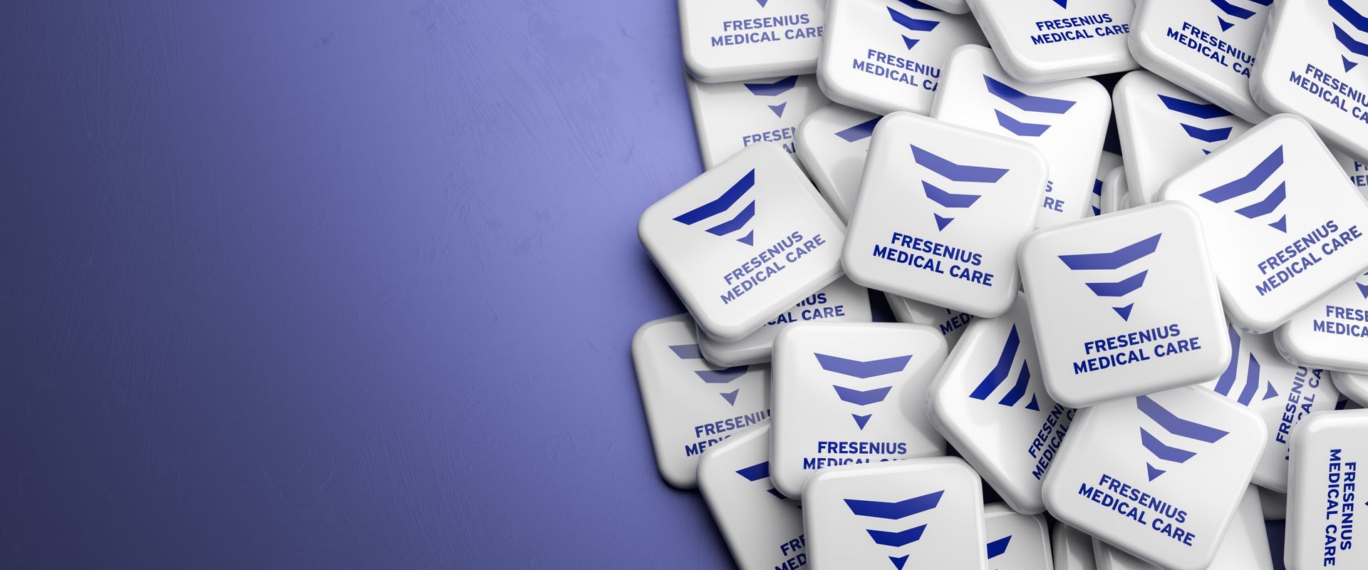 a pile of white erasers with blue arrows on them