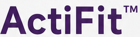 ActiFit logo in dark purple on a white background
