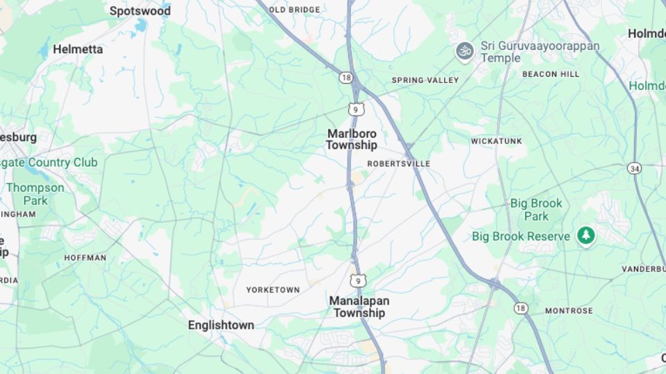 Marlboro, NJ Map