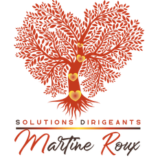 Un arbre rouge avec des racines en forme de cœur.