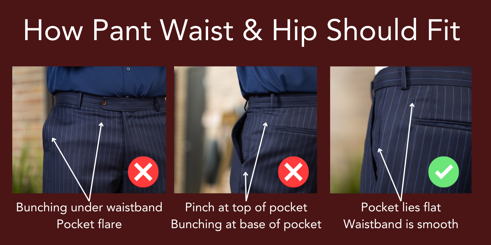 how dress pants should fit