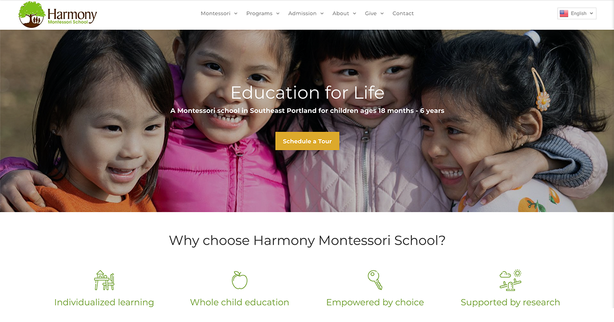 Harmony Montessori School logo