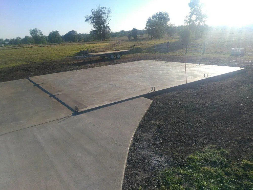 Concrete Slab in a Rural Setting — Comet Concreting in Drayton, QLD