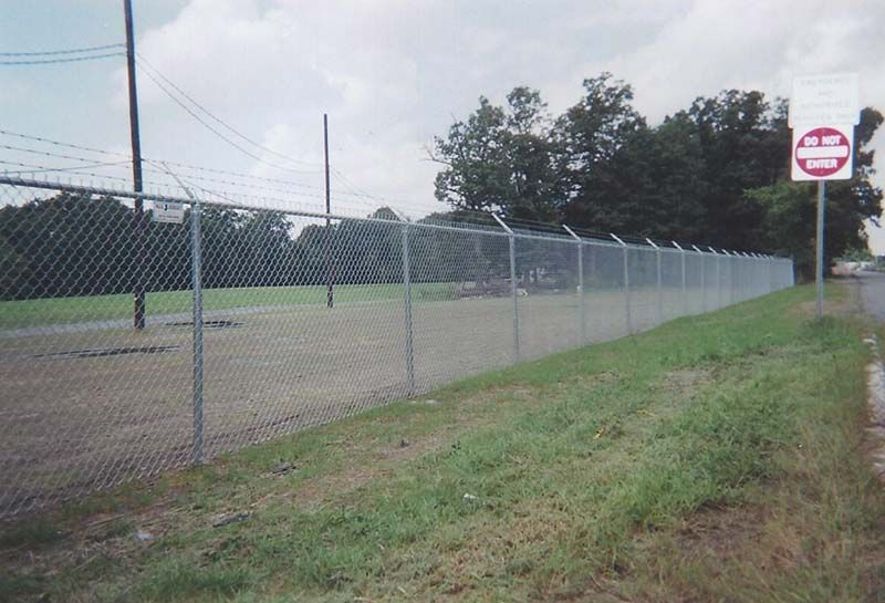 Chain Link Fence With a No Parking — Clifton, NJ — All Jersey Fence Co.