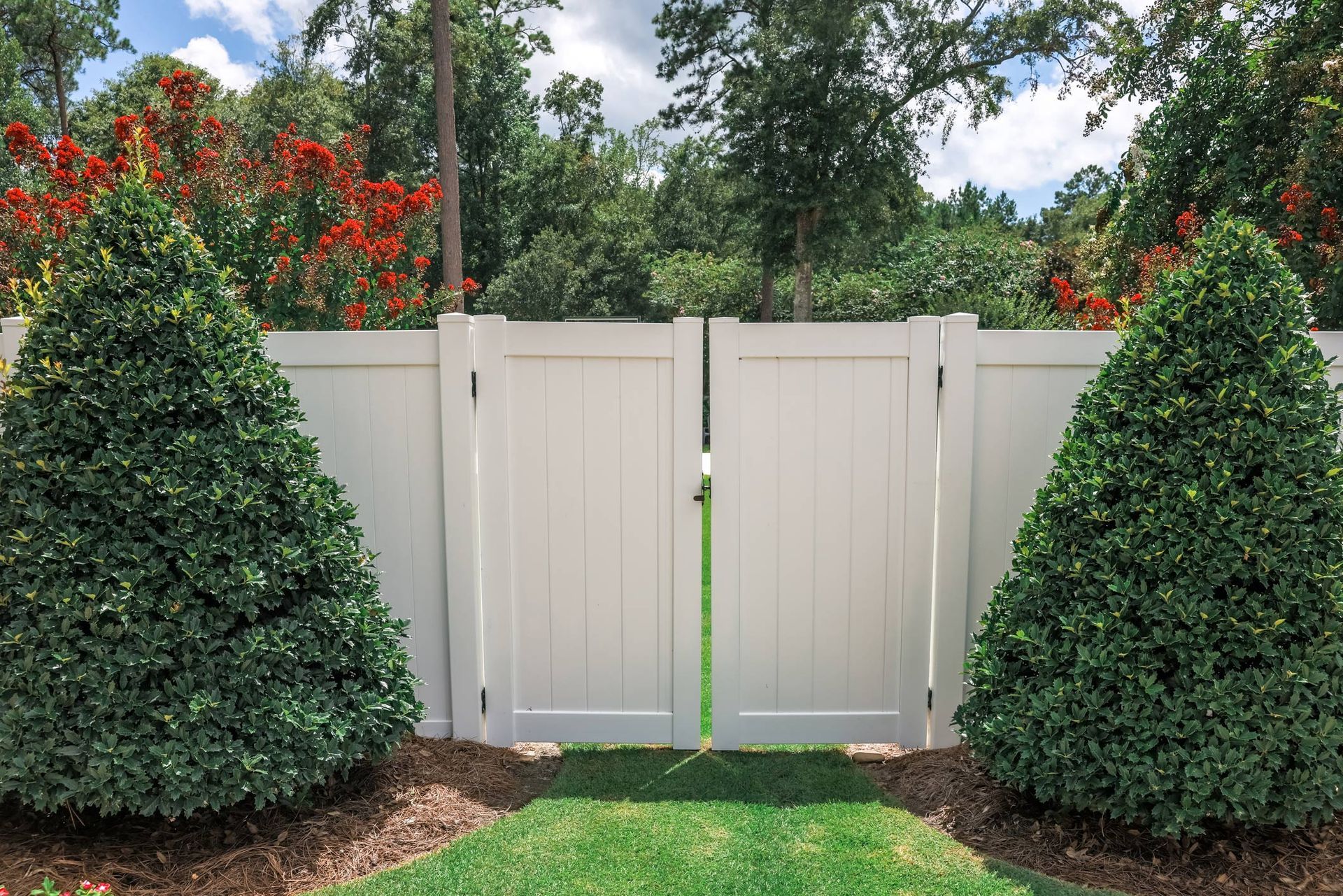 White PVC Tall Fence — Clifton, NJ — All Jersey Fence Co.