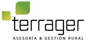 El logo de Terrager tiene una hoja verde.