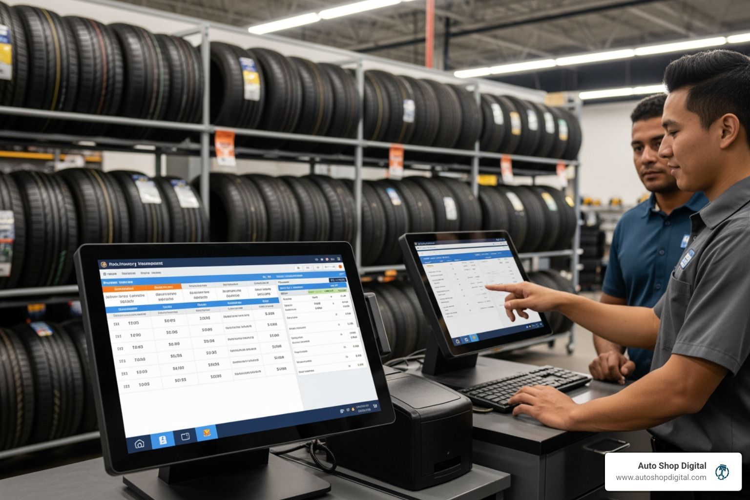 tire shop POS system - tire shop POS