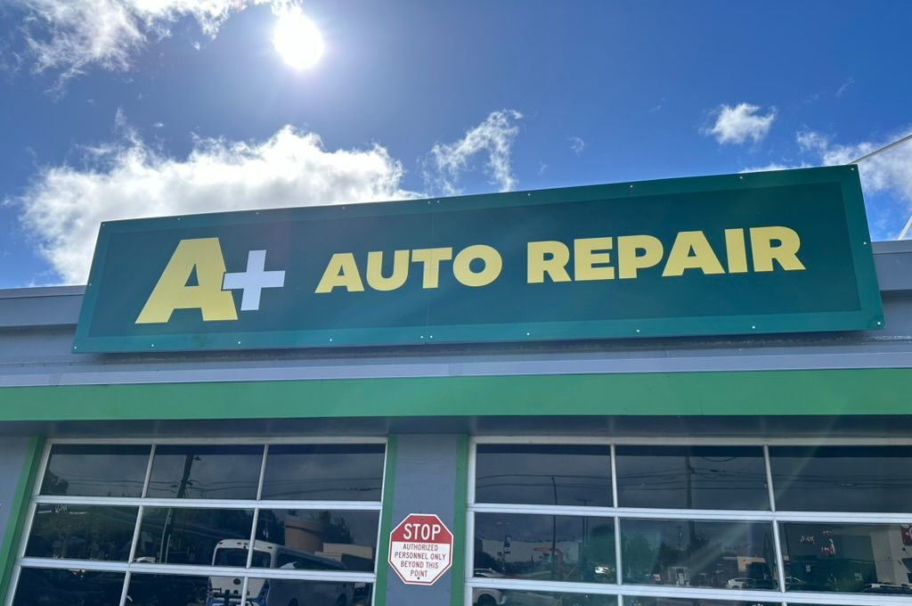 Front of Autoshop | A+ Auto Repair of Redwood City