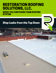 A poster for restoration roofing solutions llc